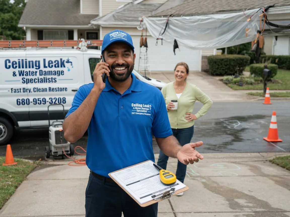 Ceiling Leak Cleanup Fairfield, IA FAQs